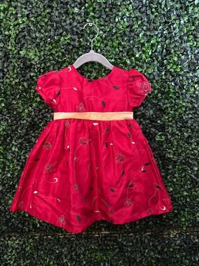 George, Baby Girl Red Dress, Size 24 Month, Christmas, Bow, Fancy,